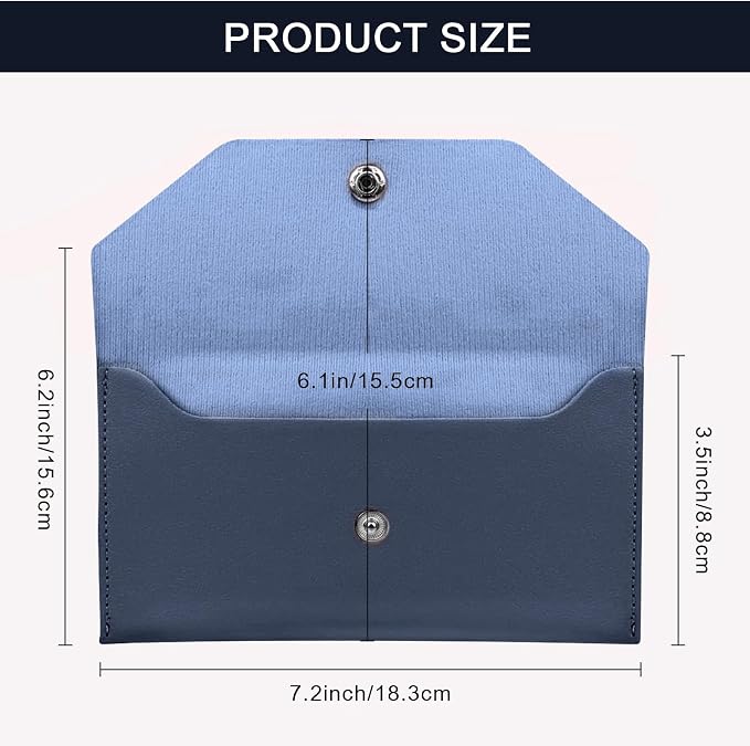 Pu Leather Cash Envelope Wallet - Image 2