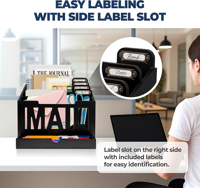 Mail Organizer Countertop, Desktop Mail Sorter - Image 6