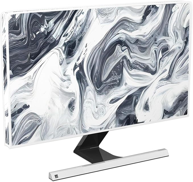 Baocicco Abstract Gray Marble Waterproof 26, 28 Inch Anti-Static Dustproof by Baocicco