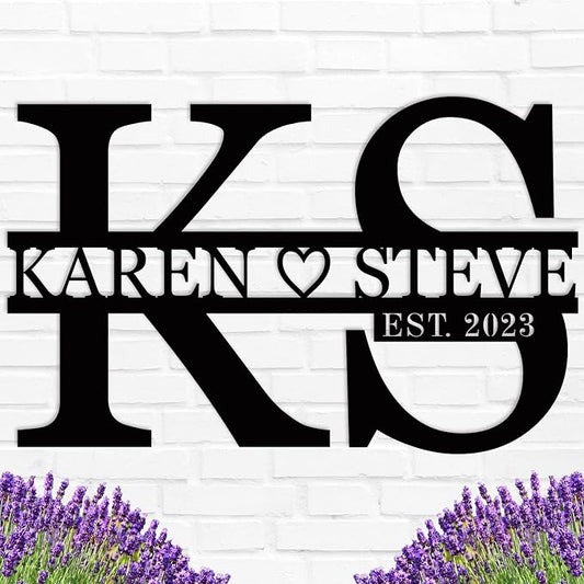 Personalized Metal Letters Sign, Anniversary Wedding Gifts Letters by ENFODREAM