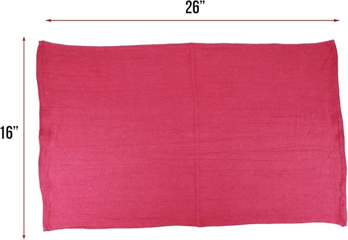Arkwright Surgical Huck Towels - (Bulk Case of 120) Lint Free & Highly Absorbent Pre-Treated Cotton Cleaning Cloths, Perfect for Medical, Auto Detailing, Window, and Shop, 16 x 26 in, Pink-DeskLoop Office