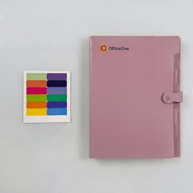 OfficeOne 8-Pocket Expanding File Folder, A4 Letter Size Accordion Document - Image 3
