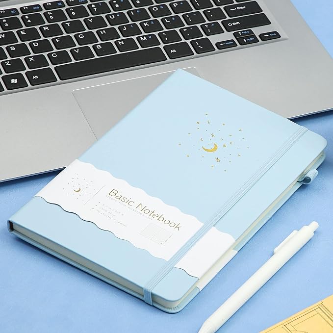 CAGIE Lined Journal Notebook for Work, 196 Pages, Medium 5.7" x 8.3", Hardcover - Image 5