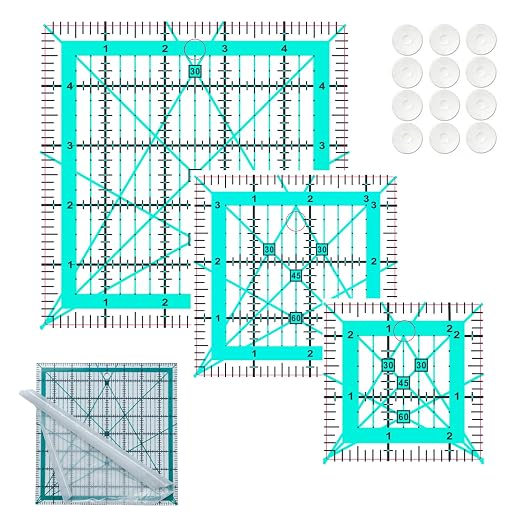 Quilting Rulers, 3 Square Quilting Ruler by HUIFARI