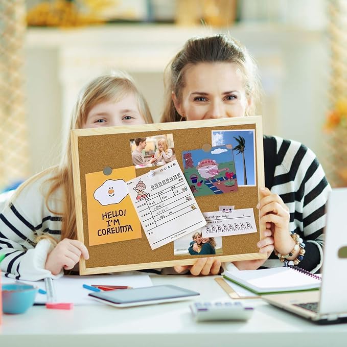 OWLKELA Cork Board 14.6"X 11", Notice Pin Board, Memo Board, Vision Board - Image 5