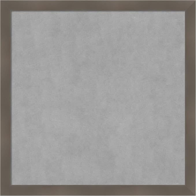 Amanti Art Grey Framed Magnetic Board 26x26 Medium Vision Board by AmantiArt