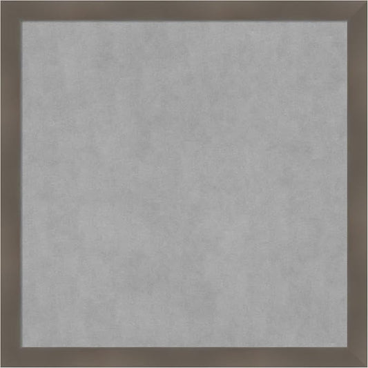 Amanti Art Grey Framed Magnetic Board 26x26 Medium Vision Board by AmantiArt