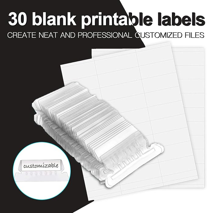 HERKKA Hanging File Folders, 30 Pack Reinforced Letter Size Hanging Folders - Image 5