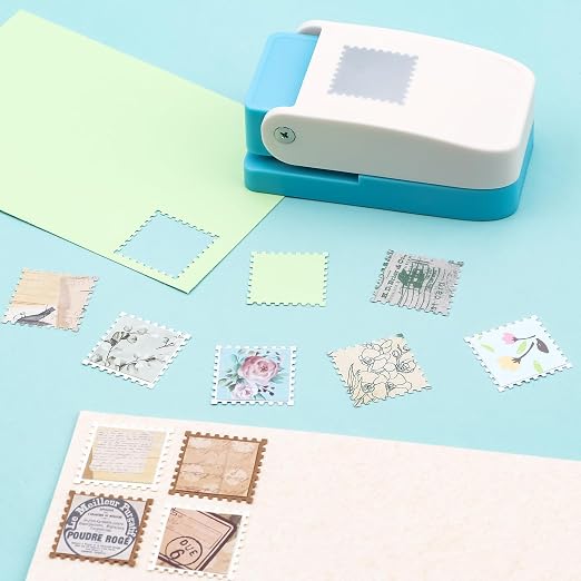 BAOFALI 2PCS Stamp Puncher 1inch Square Postage Stamp Punch |Stamp Hole - Image 4