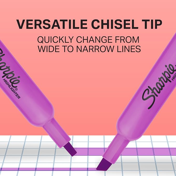 Sharpie Tank Highlighters, Chisel Tip, Back to School Essentials, Teacher & - Image 2