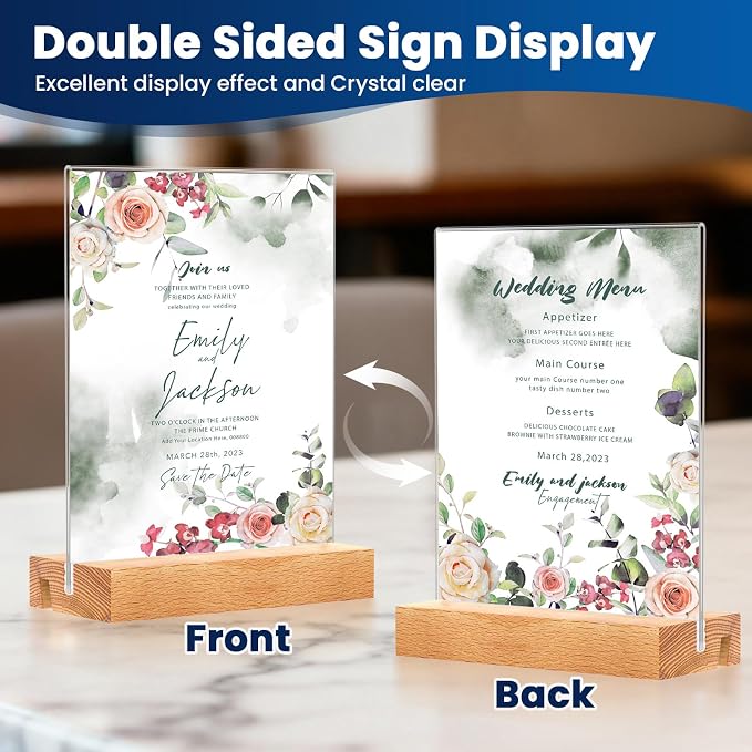 16 Pack 4x6 Acrylic Sign Holder - Image 4