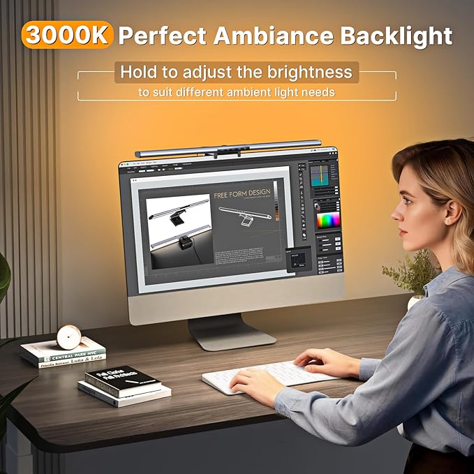 Syrinx 16.7" Computer Monitor Light Bar - Image 5