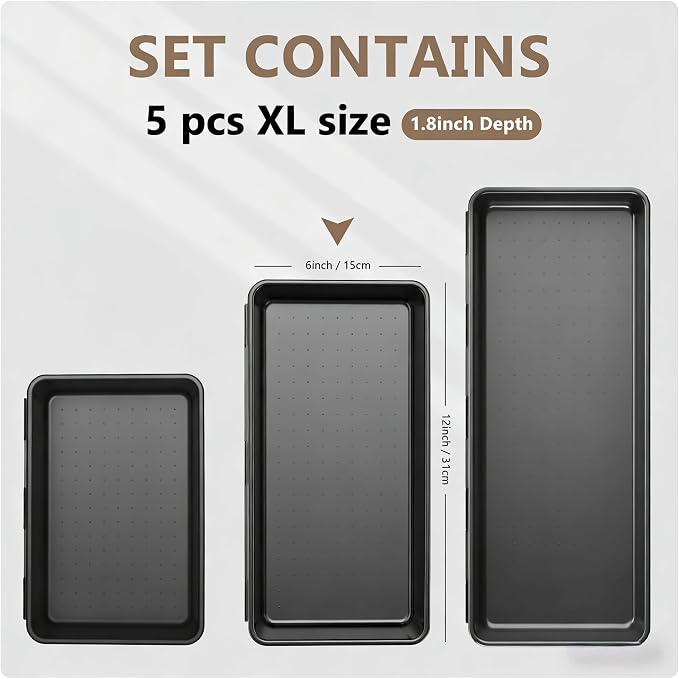 A-LuGei【X-Large Size【5 Pcs】 Tool Box Organizer Tray Divider【Single Size】 Desk - Image 2