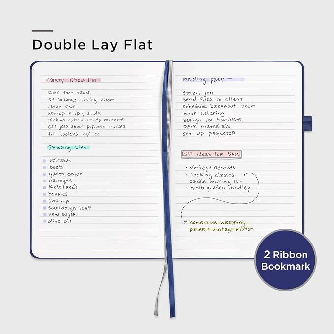 &And Per Se Lined Journal Notebook, 160 Pages, A5 5.7 x 8 inches College Ruled - Image 3
