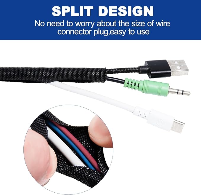 Split-Sleeve Wire Loom for High-Temperature Automotive Harness and Home Cable - Image 5