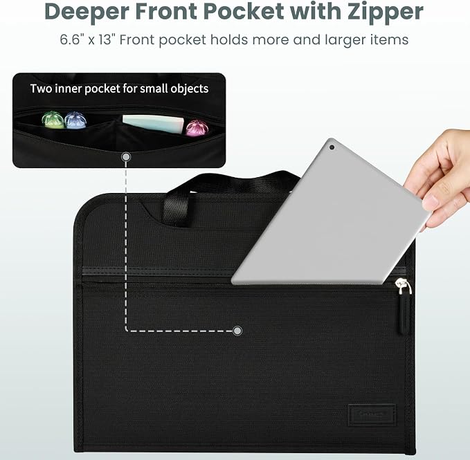 Sooez Heavy Duty Accordion File Organizer - Image 5