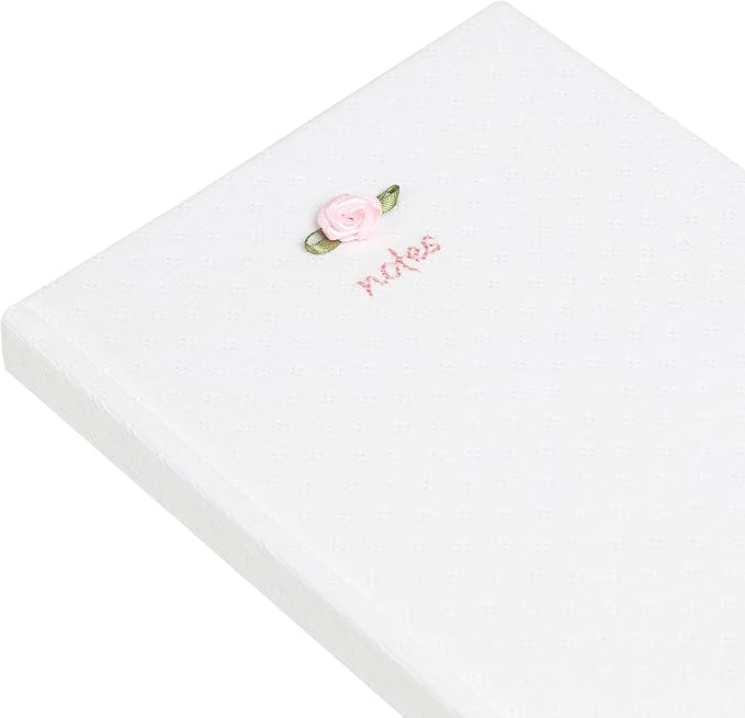 Pearhead Fabric Hardcover Journal Notebook 6x8 – Pointelle Embroidered - Image 3