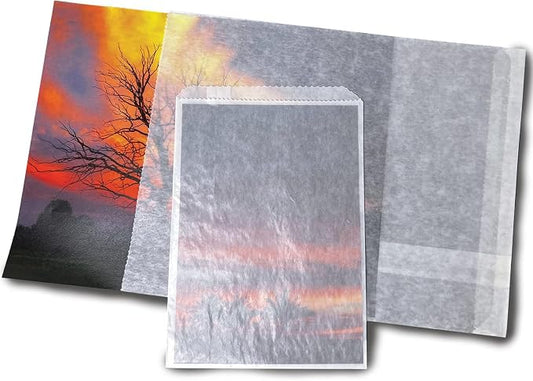 Lineco, Glassine Photo Envelopes 8"x10'', | Archival Quality, Preserve Pictures by Lineco
