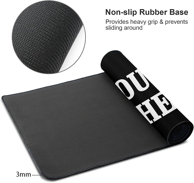 OHORTEB Custom Mouse Pad with Photo, Personalized Image Text Laptop Desk Mat - Image 8