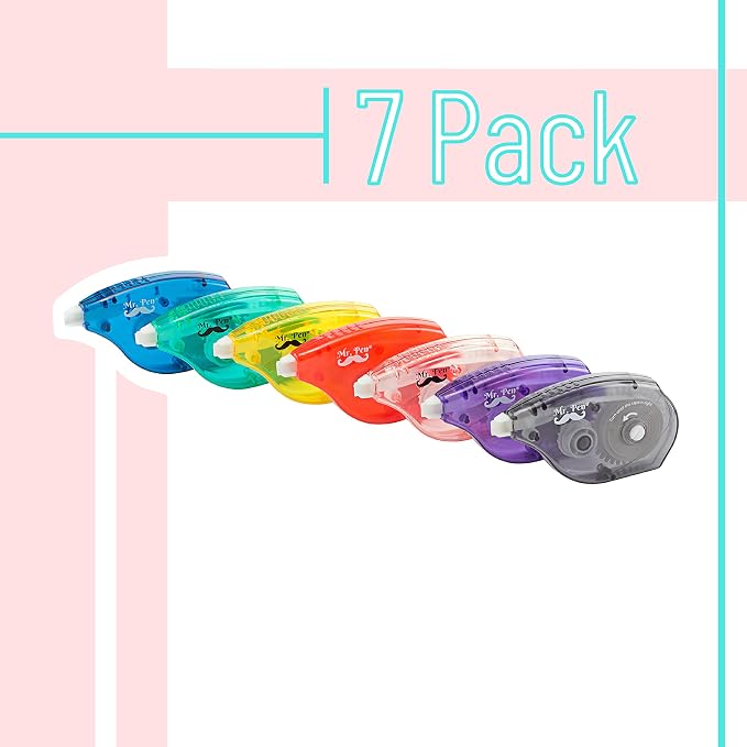 Mr. Pen- Correction Tapes, 7 Pack, 0.2" x 393", Office and School Supplies - Image 2
