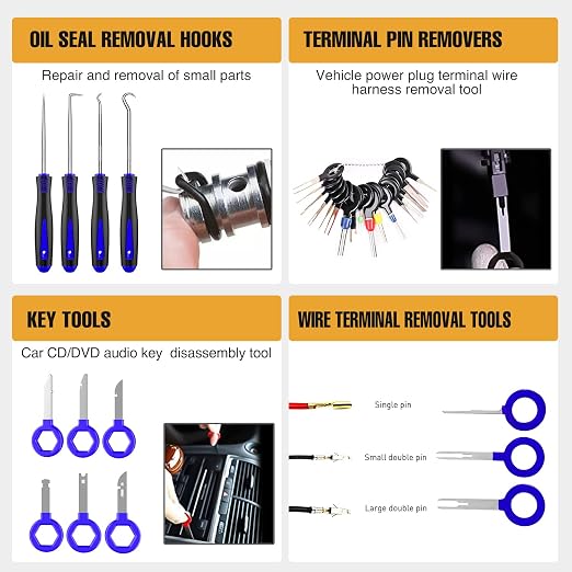 GOOACC 238Pcs Trim Removal Tool, Auto Push Pin Bumper Retainer Clip Set - Image 6