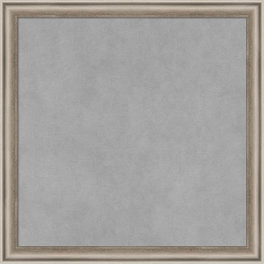 Amanti Art Silver Framed Magnetic Board 18x18 Small Vision Board by AmantiArt