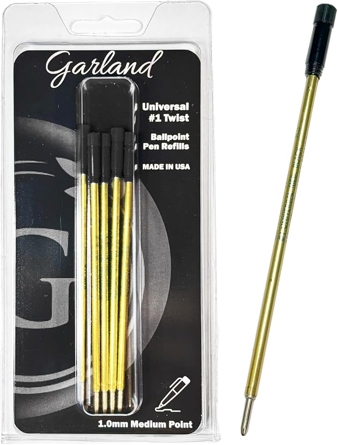 Garland Universal #1 Cross Compatible Ballpoint Pen Refill, USA Made, Archival by Garland