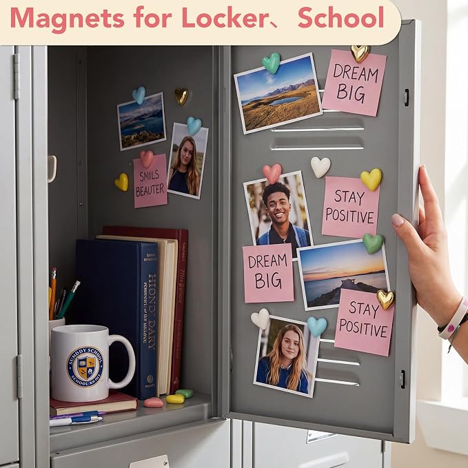 BESARME 18Pcs Heart Fridge Magnets Refrigerator - Image 5