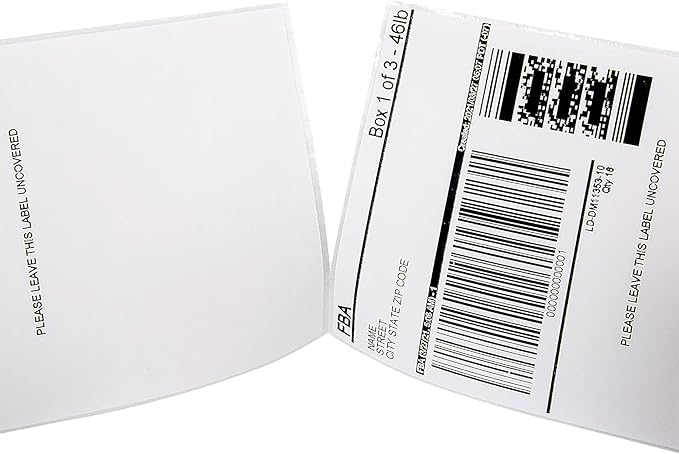 L LIKED 5000 Fanfold 4 x 6 Thermal Labels, with Perforated Line Shipping Labels, Compatible with Zebra & Rollo Printer, White, Commercial Grade-DeskLoop Office