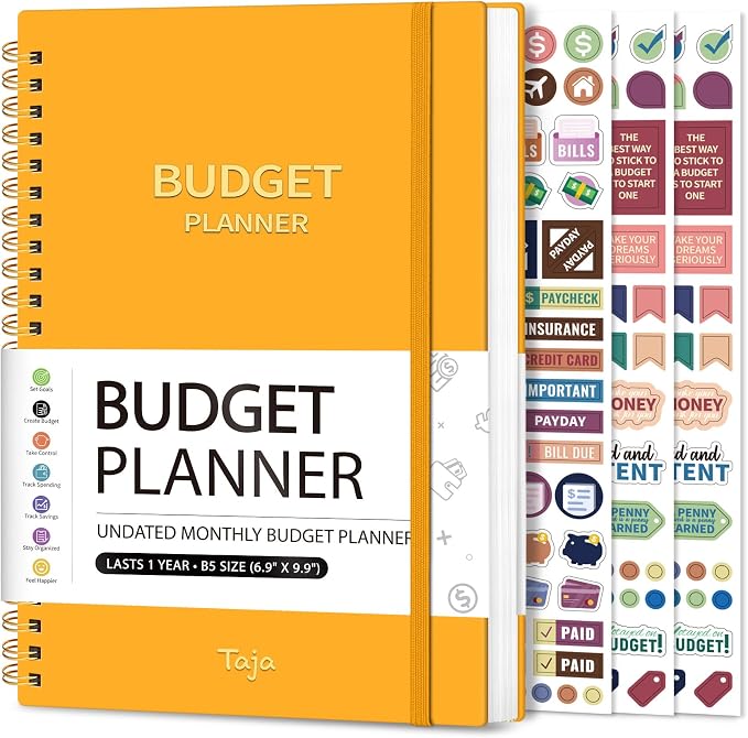 Budget Planner - Monthly Budget Book by Taja
