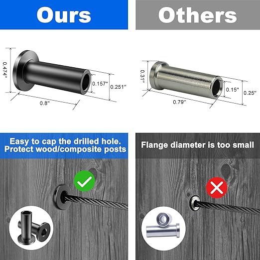 BLIKA 100 Pack Black Stainless Steel Protector Sleeves - Image 4