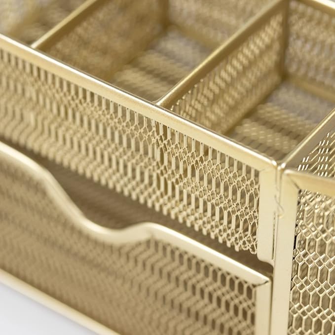 BLU MONACO | Gold Desk Organizer Set - Image 5