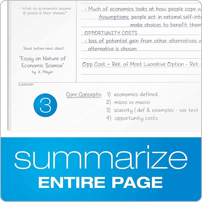 Oxford FocusNotes Writing Pad, 8.5 x 11 Sheets, Guided Note, Cue & Summary - Image 7