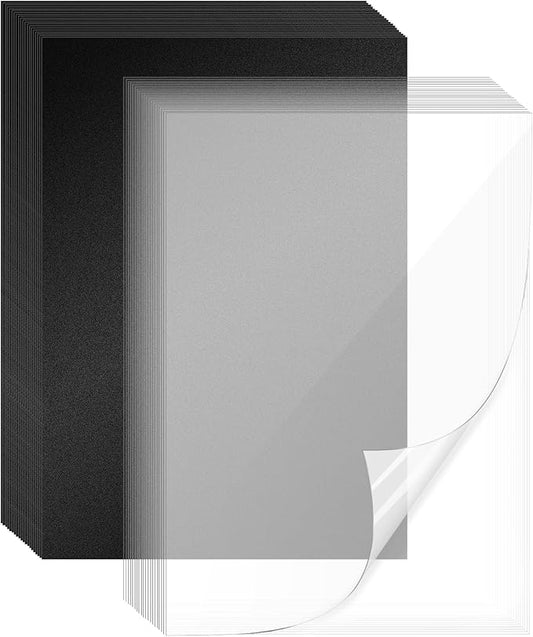 120 Pack Clear Binding Covers and Backs 8.5 X 11 Inches 12 Mil Sand-Textured Polycover, 10 Mil Presentation Binder Covers for Spiral Binding with Clear Front, Letter Size, Square Corners, Un-Punched-DeskLoop Office