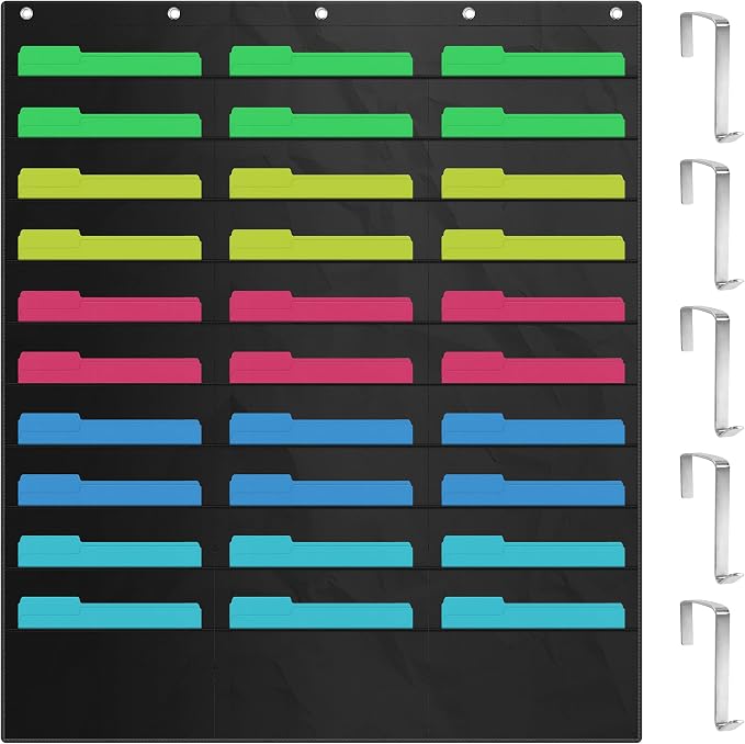 ZKOO 30 Pockets Hanging Wall File Organizer by ZKOO