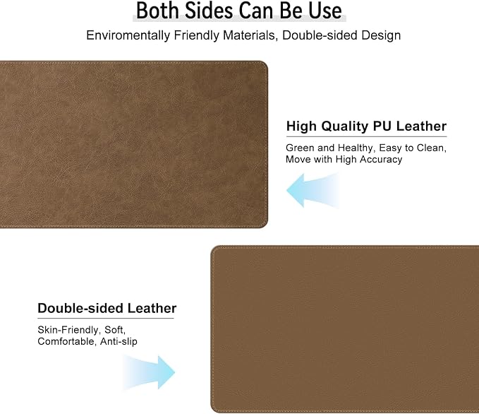 Imitation Crazy Horse Leather Desk Mat - Image 3