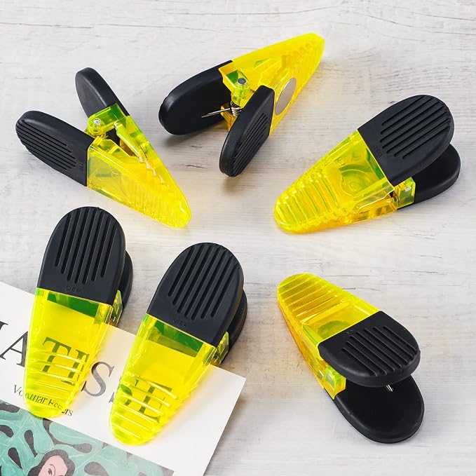 3-1/4" Length Plastic Refrigerator Magnet Clips Set - Image 4