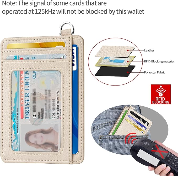 Slim Minimalist Front Pocket Wallet, RFID Blocking Credit Card Holder Wallet - Image 4