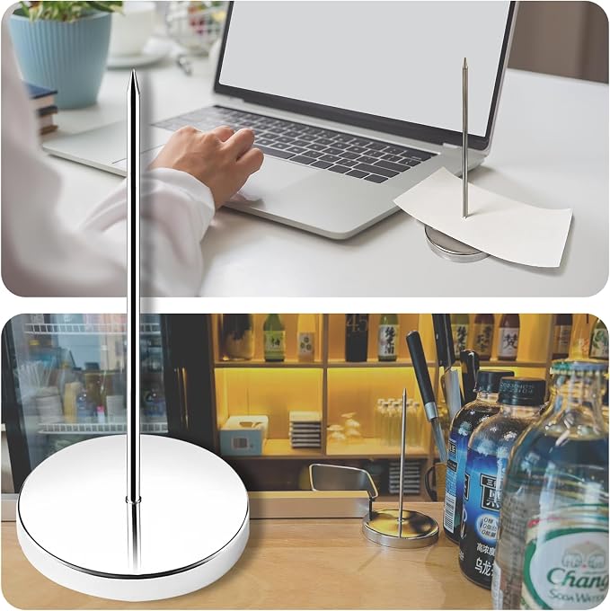 8 PCS Desk Receipt Holder Stainless Steel Receipt Spike 5.5 Inch Check Spindle - Image 7