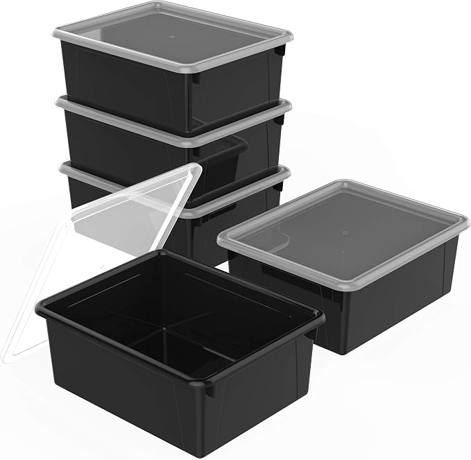 Storex Letter Size Deep Storage Tray – Organizer Bin by Storex