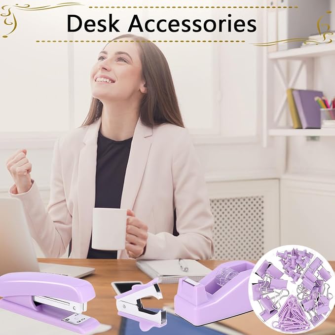 Office Supplies, Stapler and Tape Dispenser Set - Image 7