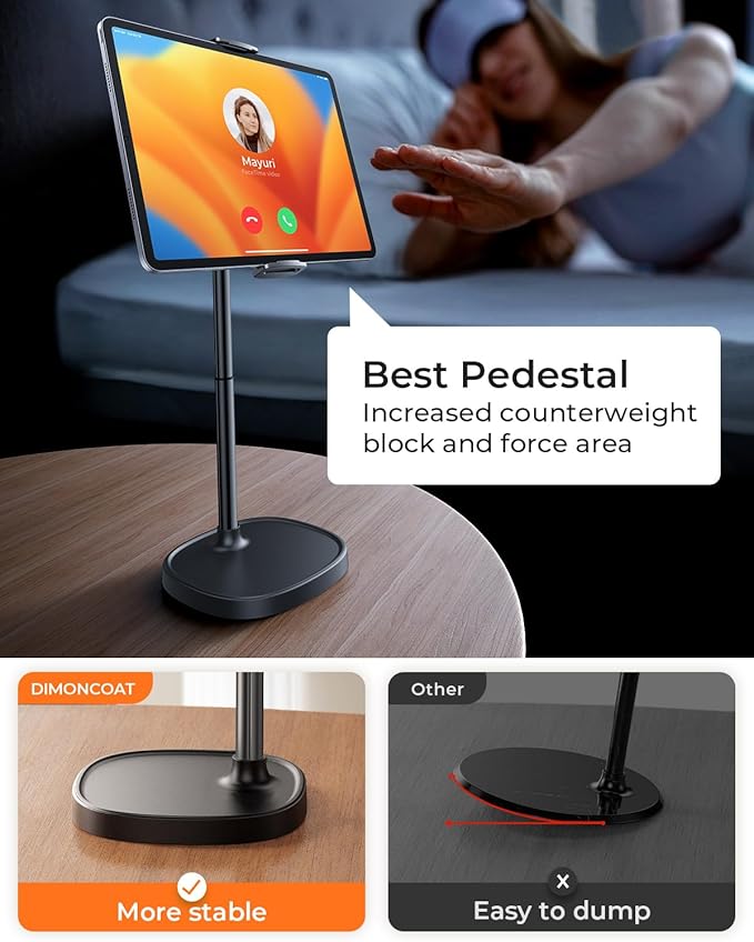 DIMONCOAT Height Adjustable Tablet Stand - Image 5