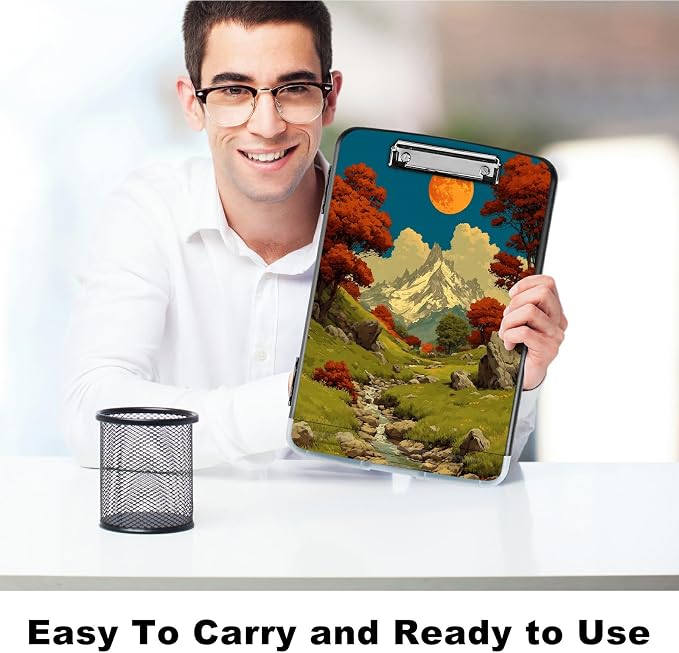 A4 Clipboard with Storage Pen Holder, Clipboards Organizer Nursing Clipboard - Image 6