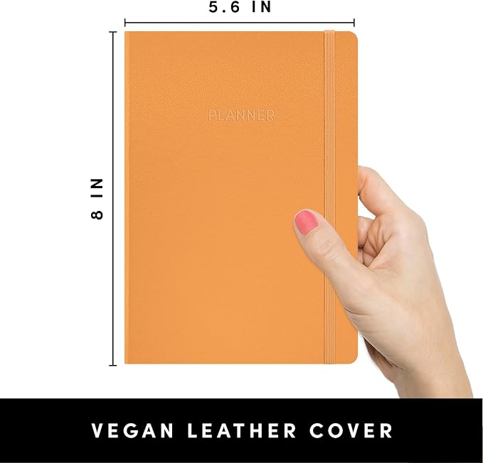 PAPERAGE Undated Weekly & Monthly Hardcover Planner, 5.6 in x 8 in, Includes - Image 2