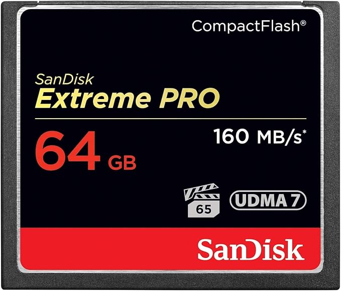 SANDISK 64GB Extreme PRO Compact Flash Memory Card UDMA 7 Speed Up To 160MB/s by Unknown