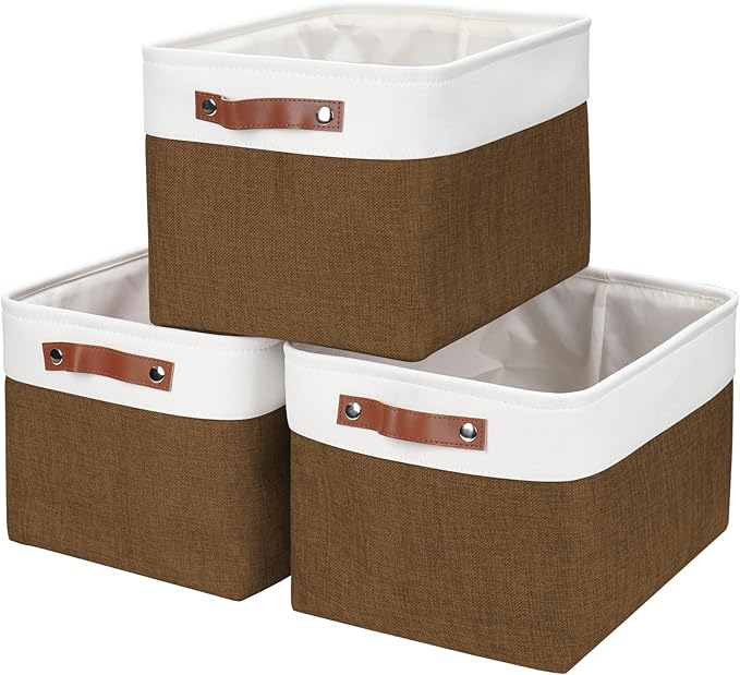 Bagnizer Storage Bins Large Fabric Storage Baskets by Bagnizer