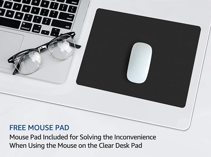 24 X 48 Inch Clear Desk Pad Protector Transparent Desk Mats Blotter on Top of - Image 3