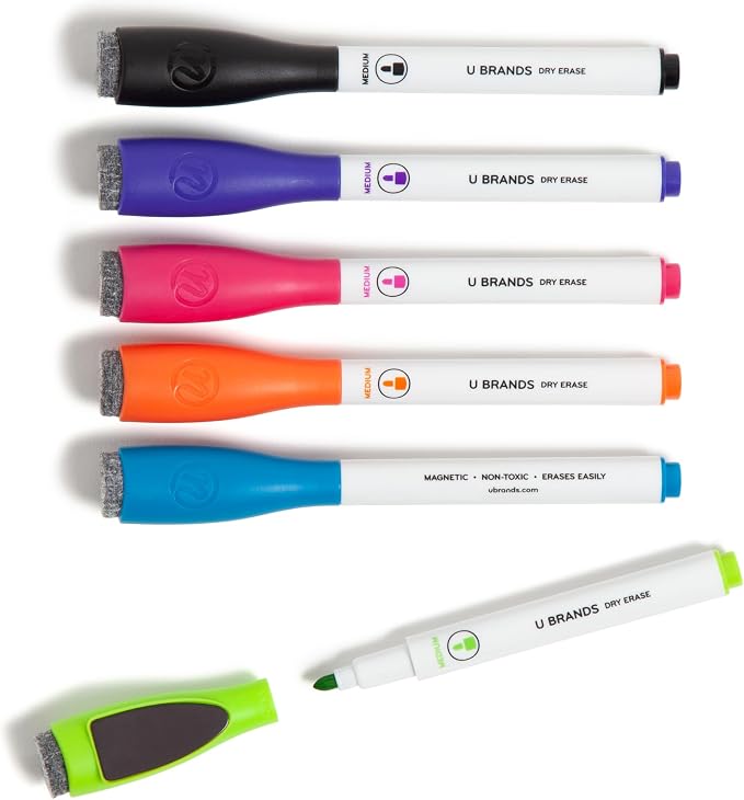 U Brands Fine Tip Dry Erase Markers by UBrands