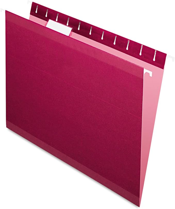 Pendaflex Reinforced Hanging Folders, Letter Size, 1/5 Cut by TOPSProducts