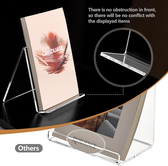 2 Pack Acrylic Book Display Holder, 6x9 inch A5 Letter Size, LP Cover - Image 8